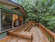 natural wood deck