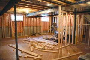 Finishing the basement of a home